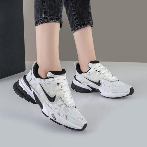 کفش و کتانی زنانه و دخترانه مدل نایک کوشلون NIKE V2K رنگ سفید مشکی کد 41652