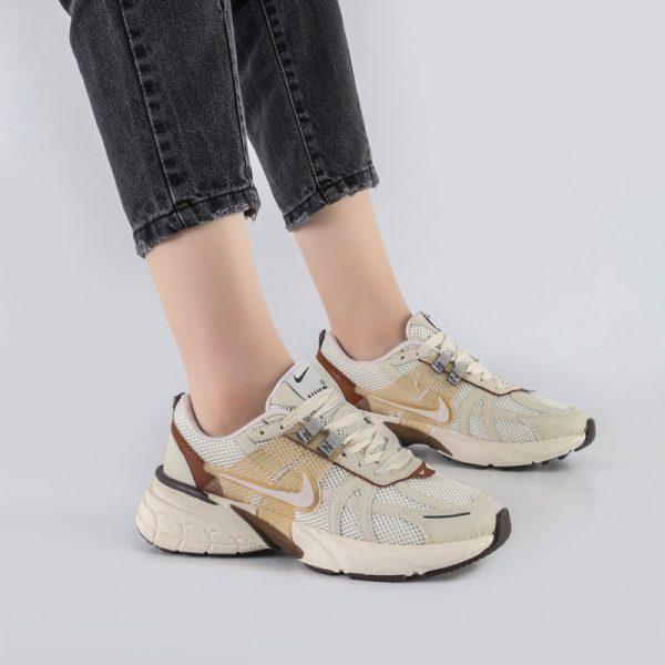 کفش و کتانی مردانه و زنانه مدل نایک NIKE V2K رنگ کرم کد 41422