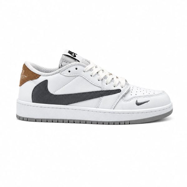 کفش و کتانی مردانه مدل نایک ترویس NIKE TRAVIS رنگ سفید طوسی کد 30350