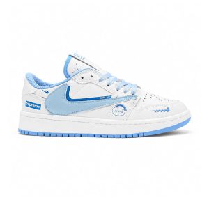کفش و کتانی مردانه مدل نایک ترویس NIKE TRAVIS رنگ سفید آبی کد 30872