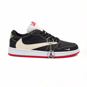 کفش و کتانی مردانه مدل نایک ترویس NIKE TRAVIS رنگ مشکی کرم کد 30356