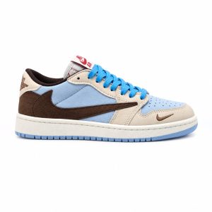 کفش و کتانی مردانه مدل نایک ترویس NIKE TRAVIS رنگ کرم آبی کد 30296