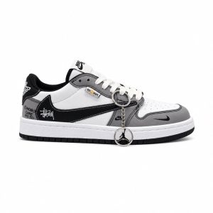 کفش و کتانی مردانه مدل نایک ترویس NIKE TRAVIS رنگ سفید طوسی کد 30357