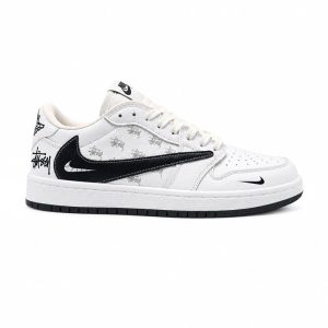 کفش و کتانی مردانه مدل نایک ترویس NIKE TRAVIS رنگ سفید مشکی کد 30355