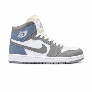 کفش و کتانی مردانه ساقدار مدل NIKE JORDAN 1 رنگ طوسی آبی کد 2425