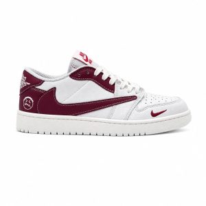 کفش و کتانی مردانه مدل نایک ترویس NIKE TRAVIS رنگ سفید قرمز کد 30358