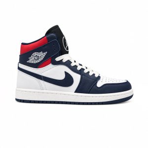 کفش و کتانی مردانه ساقدار مدل NIKE JORDAN 1 رنگ سرمه ای قرمز کد 2437