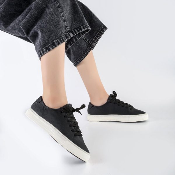 کفش و کتانی زنانه و دخترانه مدل ونس راحتی روزمره رنگ مشکی کد F120