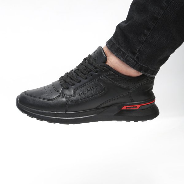 کفش و کتانی اسپرت مردانه مدل پرادا PRADA رنگ مشکی کد 6528