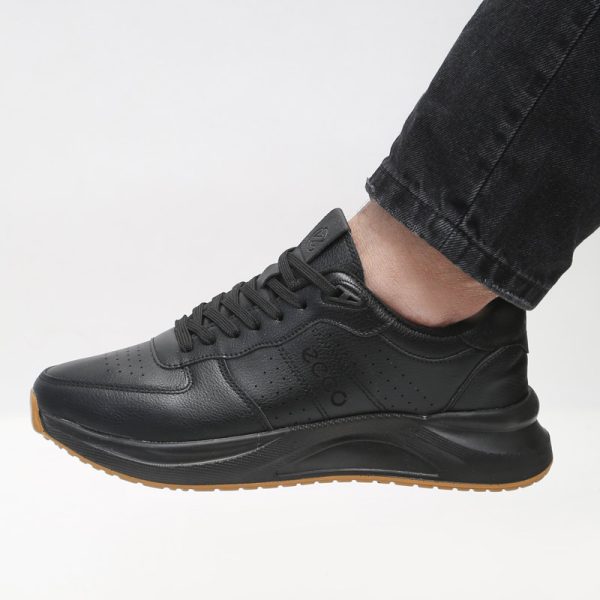 کفش و کتانی مردانه مدل اکو ECCO رنگ مشکی کرم کد 6581